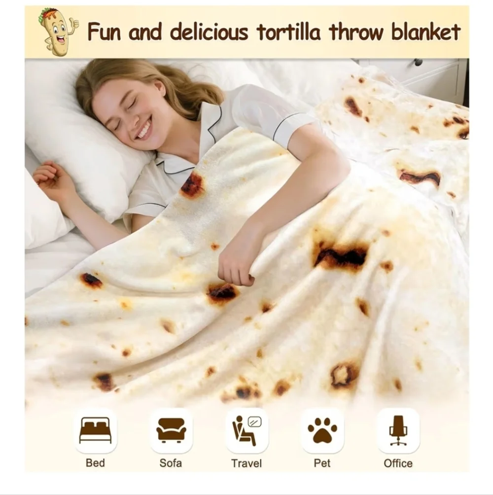 New Burritos Wrap Blanket